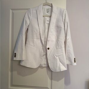 J. Crew Classic White Blazer - NWT!